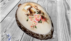 Decoupage Tutorial - Easter egg with relief and wax paste