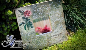 Vintage Mirror with Rose