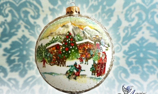 Decoupage Tutorial - Christmas Medallion - DIY Tutorial